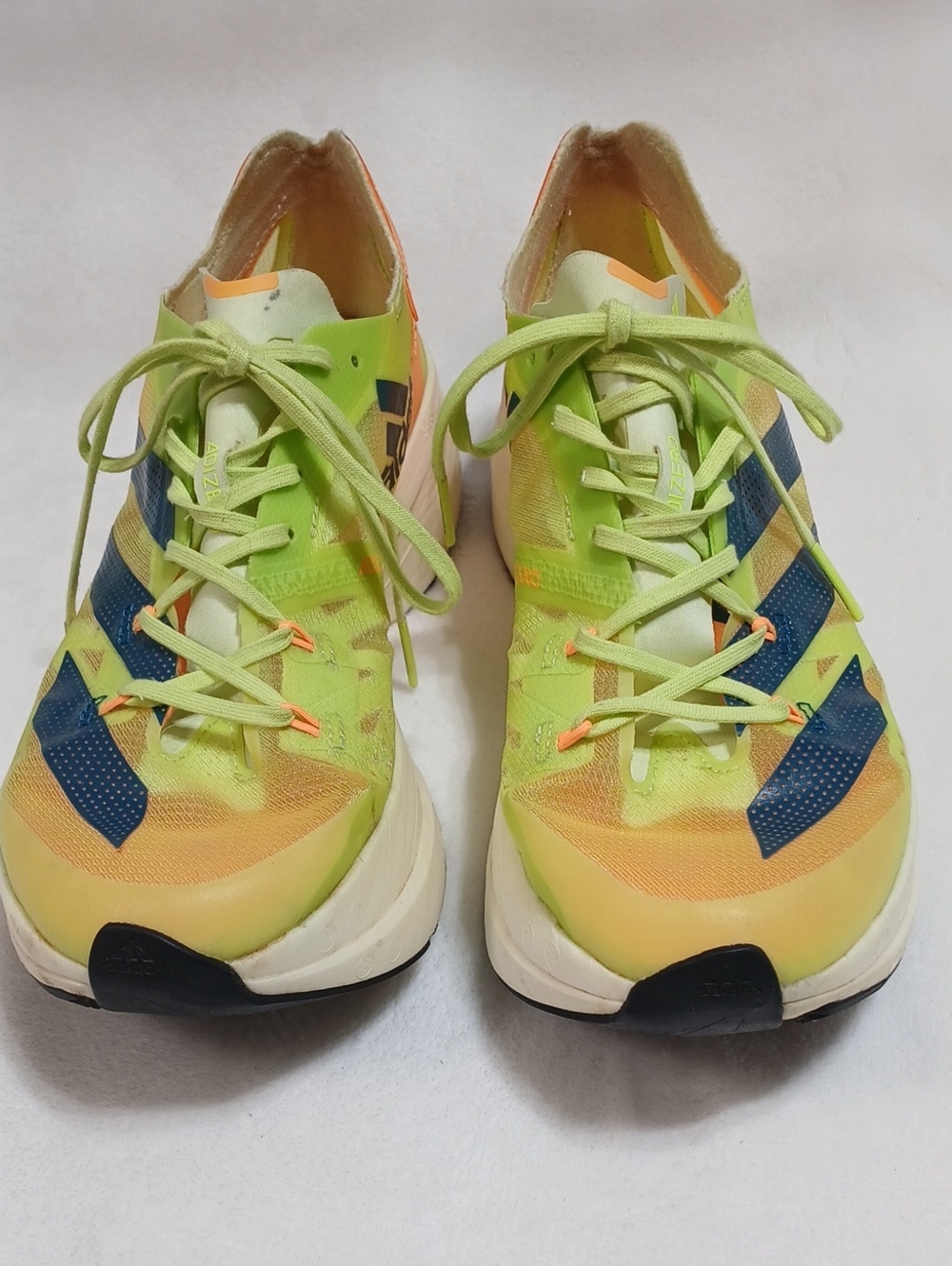 Adidas Adizero Prime X 'Pulse Lime Flash Orange Sz 7.5